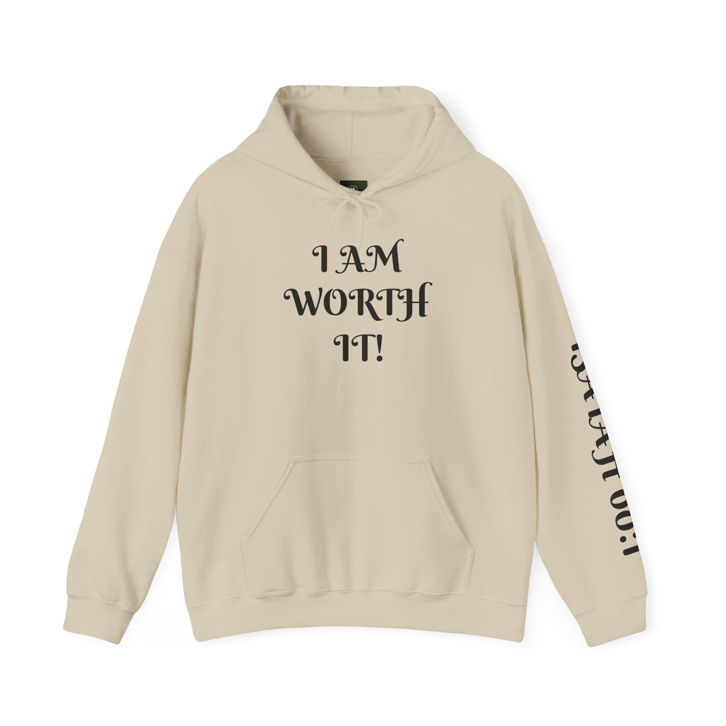 Empowering Hooded Sweatshirt for Self-Love, Unisex Casual Wear, Comfortable Gift for Friends, Motivational Clothing, Cozy Streetwear