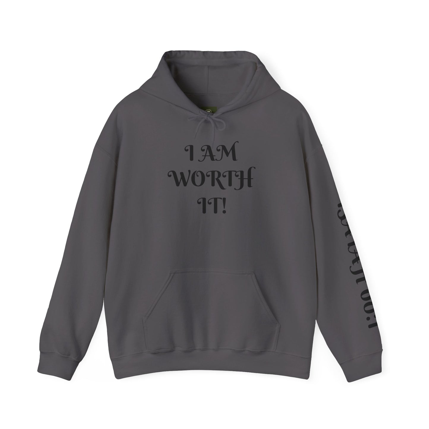 Empowering Hooded Sweatshirt for Self-Love, Unisex Casual Wear, Comfortable Gift for Friends, Motivational Clothing, Cozy Streetwear