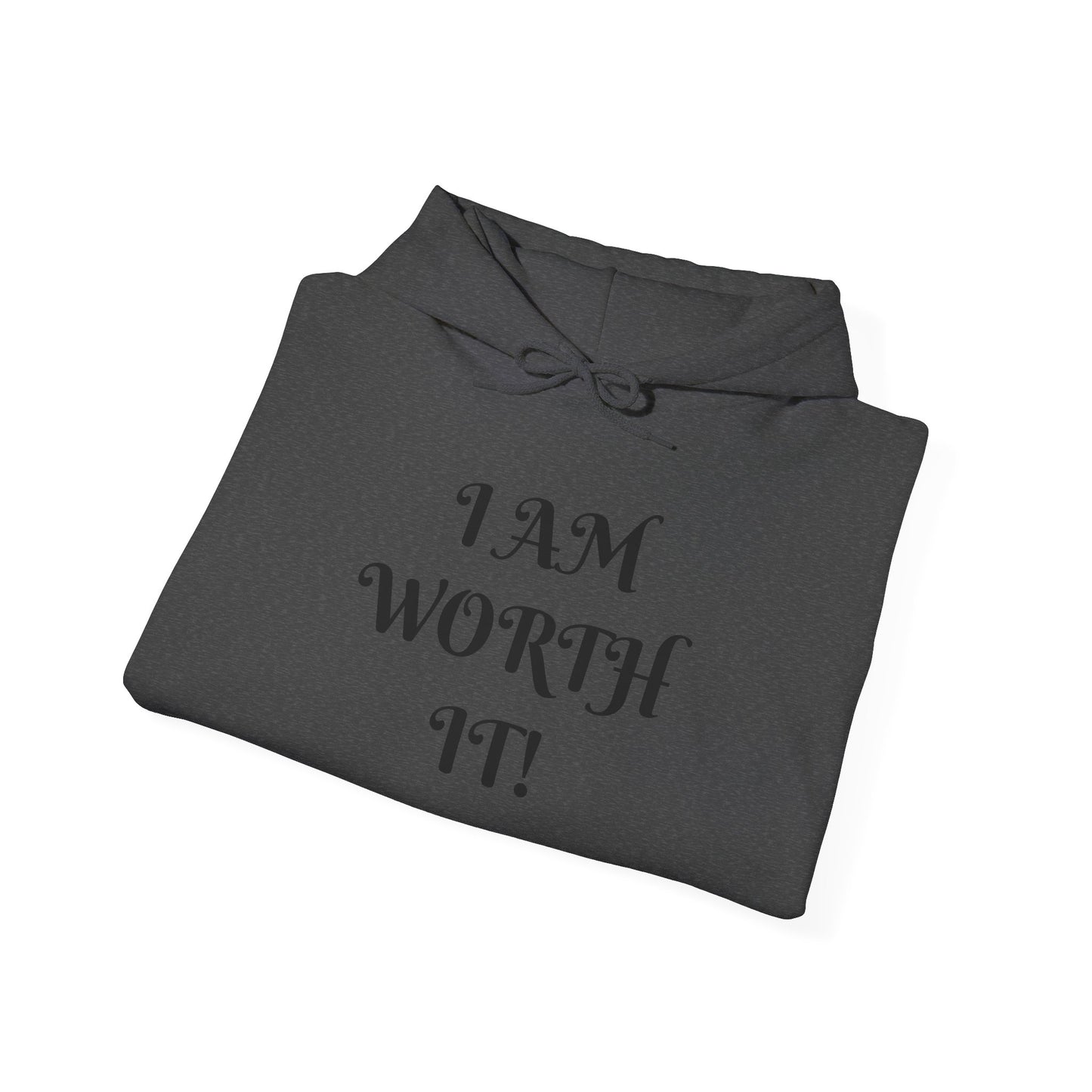 Empowering Hooded Sweatshirt for Self-Love, Unisex Casual Wear, Comfortable Gift for Friends, Motivational Clothing, Cozy Streetwear
