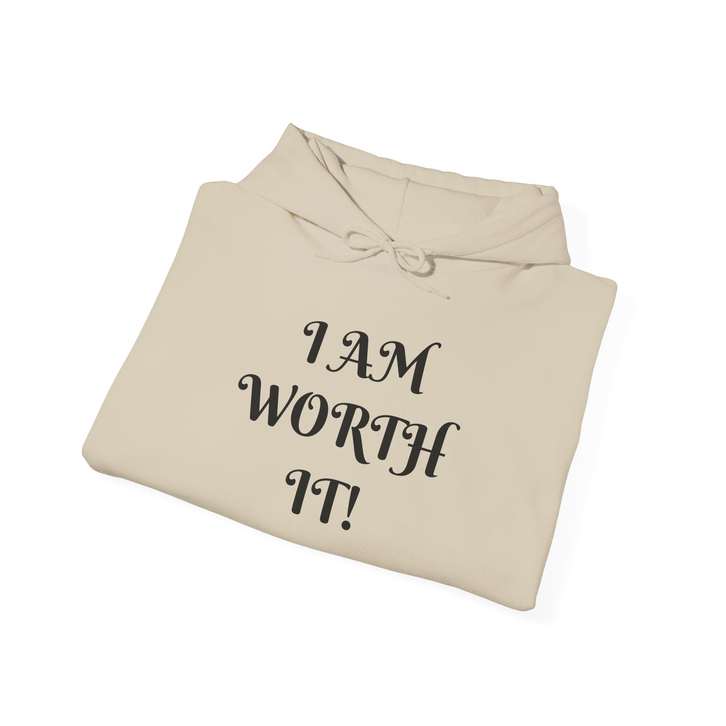 Empowering Hooded Sweatshirt for Self-Love, Unisex Casual Wear, Comfortable Gift for Friends, Motivational Clothing, Cozy Streetwear
