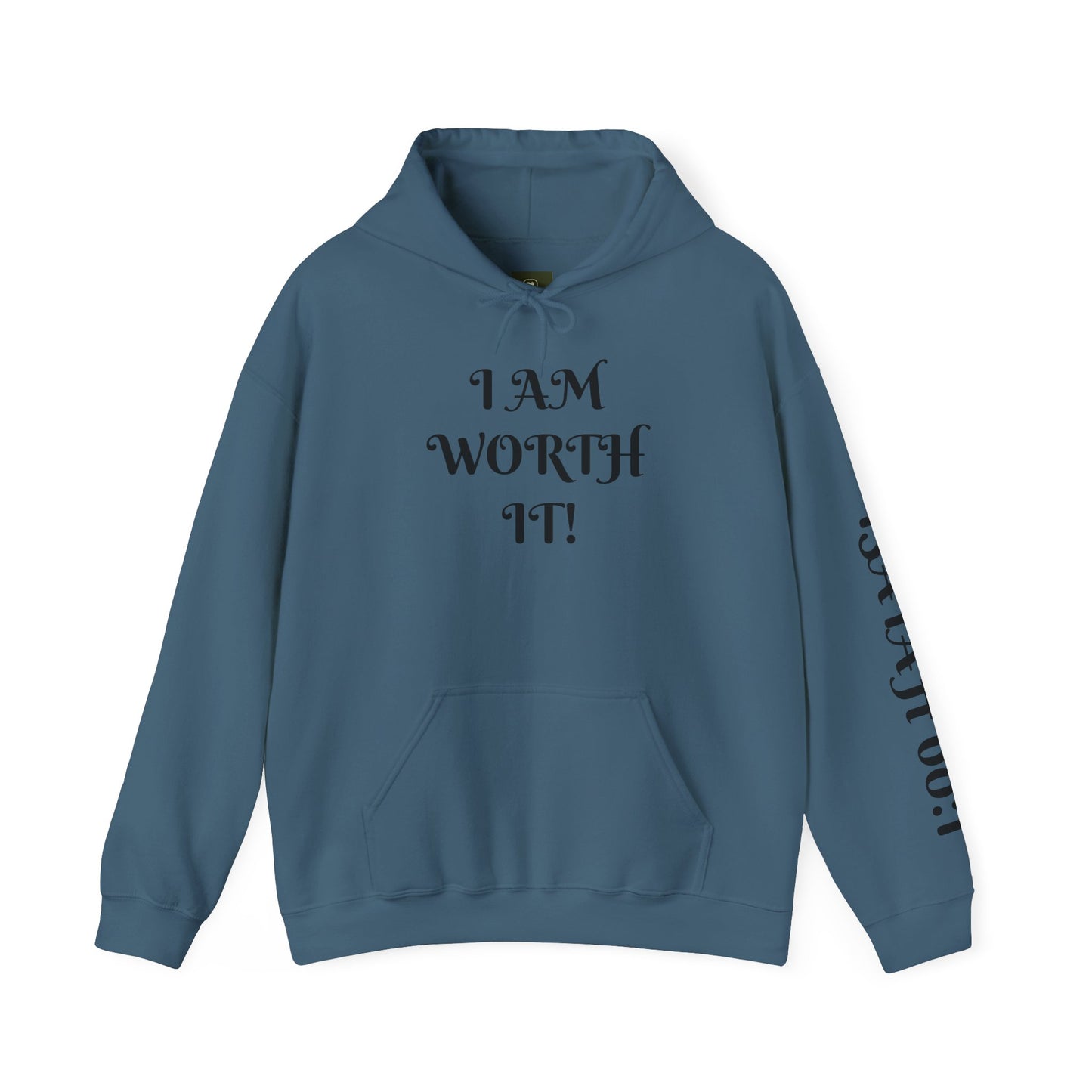 Empowering Hooded Sweatshirt for Self-Love, Unisex Casual Wear, Comfortable Gift for Friends, Motivational Clothing, Cozy Streetwear