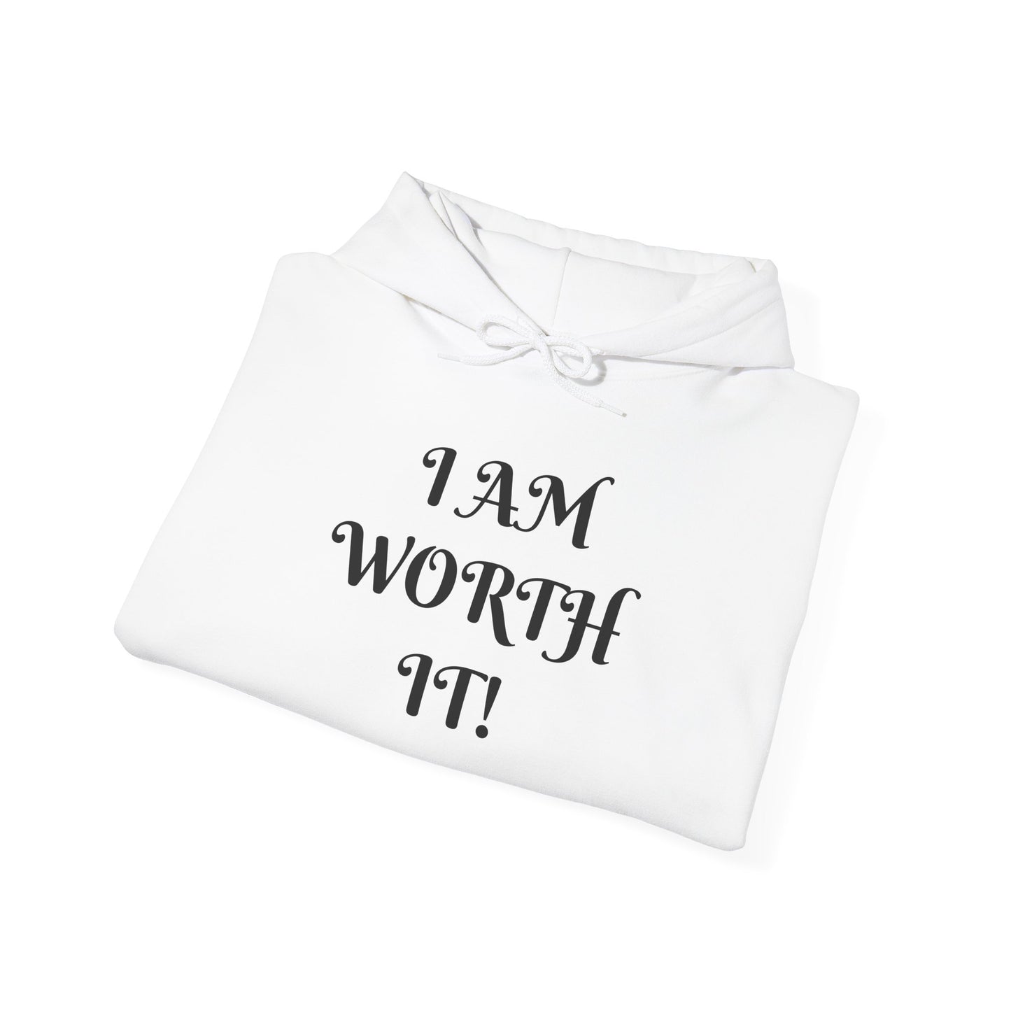 Empowering Hooded Sweatshirt for Self-Love, Unisex Casual Wear, Comfortable Gift for Friends, Motivational Clothing, Cozy Streetwear