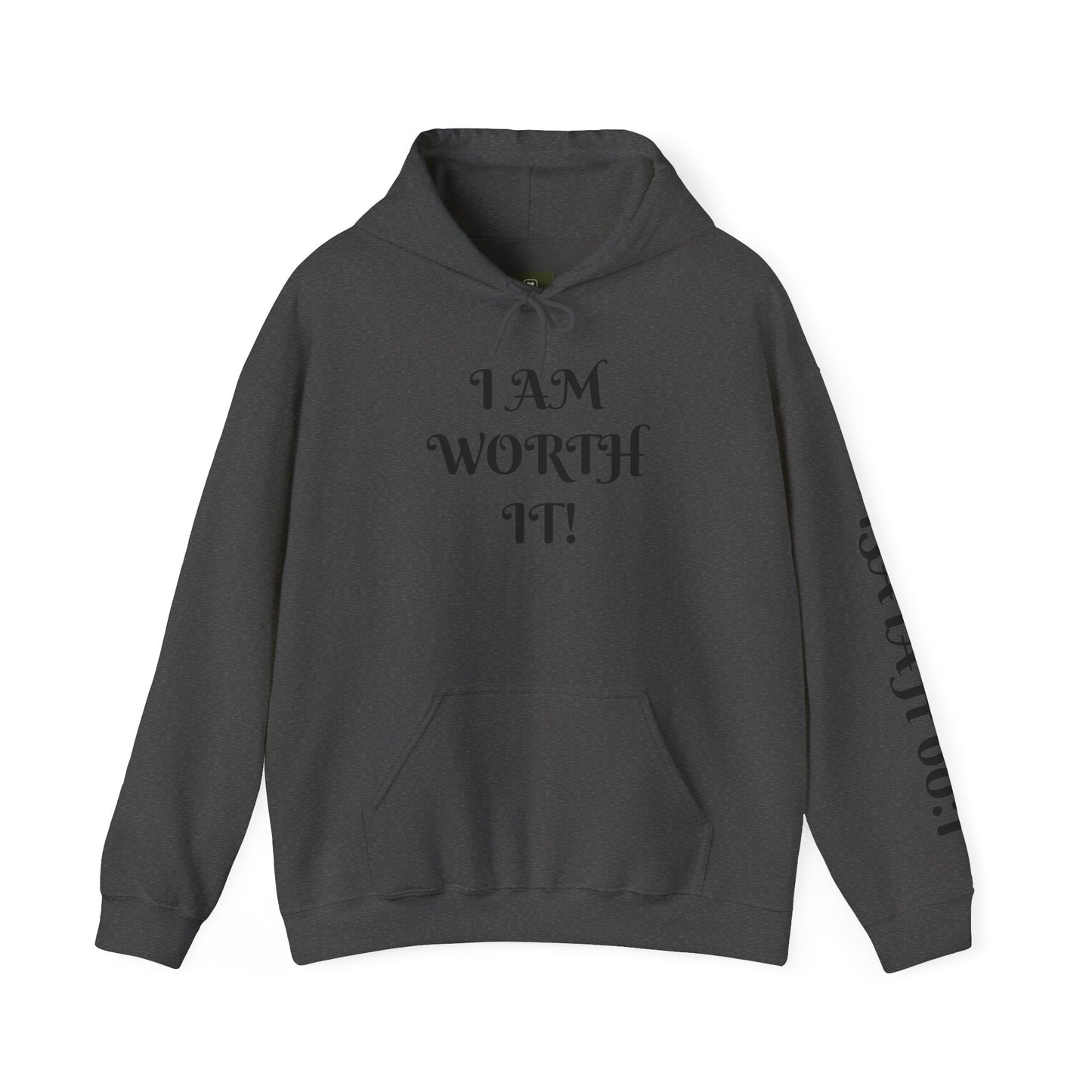 Empowering Hooded Sweatshirt for Self-Love, Unisex Casual Wear, Comfortable Gift for Friends, Motivational Clothing, Cozy Streetwear