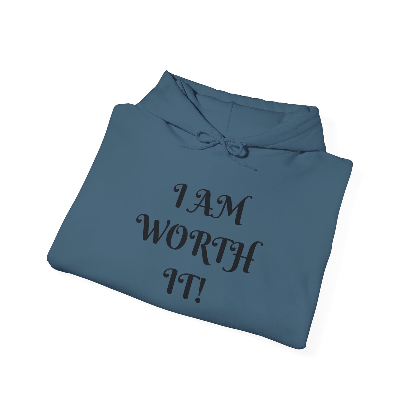 Empowering Hooded Sweatshirt for Self-Love, Unisex Casual Wear, Comfortable Gift for Friends, Motivational Clothing, Cozy Streetwear