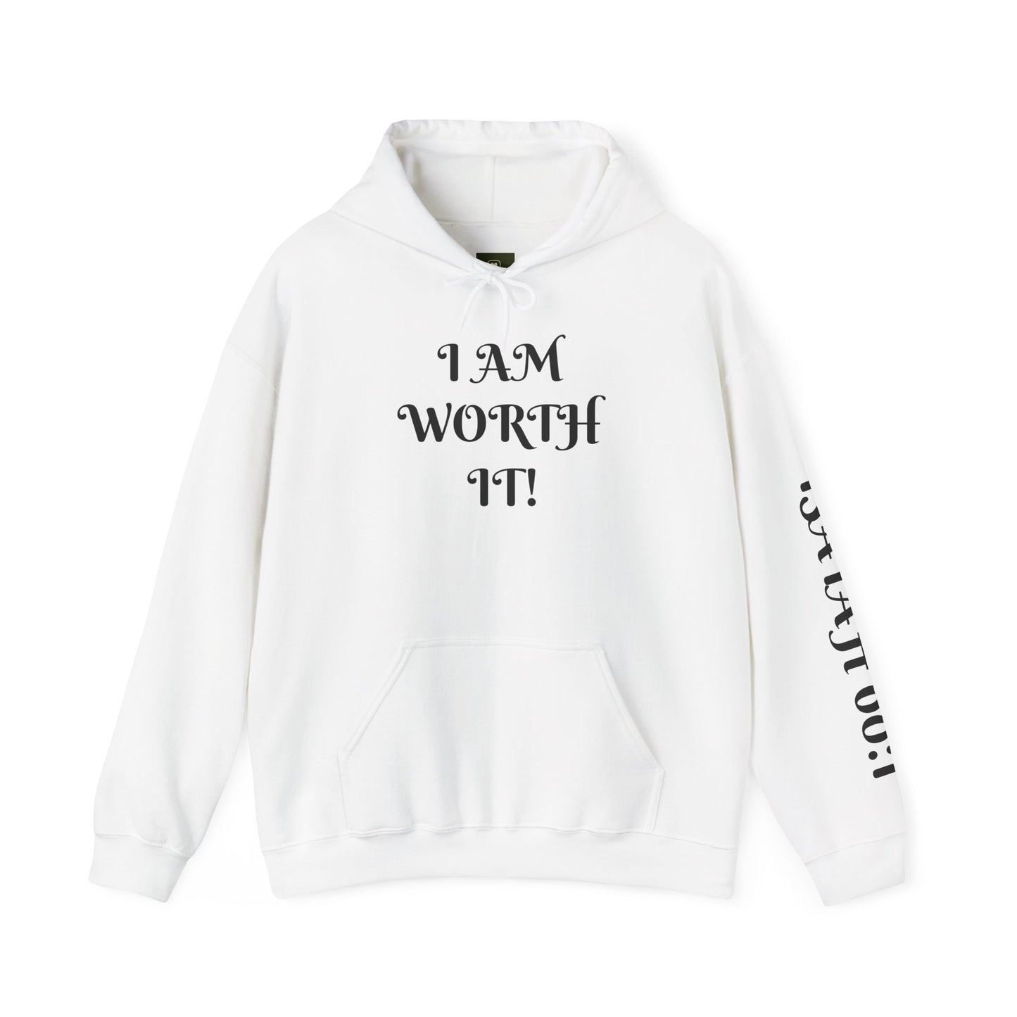Empowering Hooded Sweatshirt for Self-Love, Unisex Casual Wear, Comfortable Gift for Friends, Motivational Clothing, Cozy Streetwear