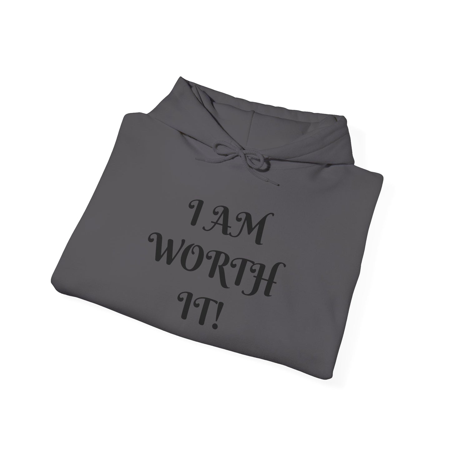 Empowering Hooded Sweatshirt for Self-Love, Unisex Casual Wear, Comfortable Gift for Friends, Motivational Clothing, Cozy Streetwear