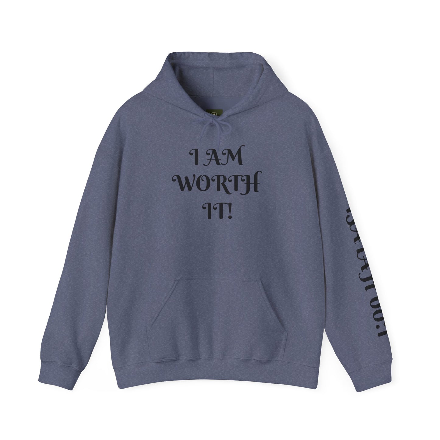 Empowering Hooded Sweatshirt for Self-Love, Unisex Casual Wear, Comfortable Gift for Friends, Motivational Clothing, Cozy Streetwear
