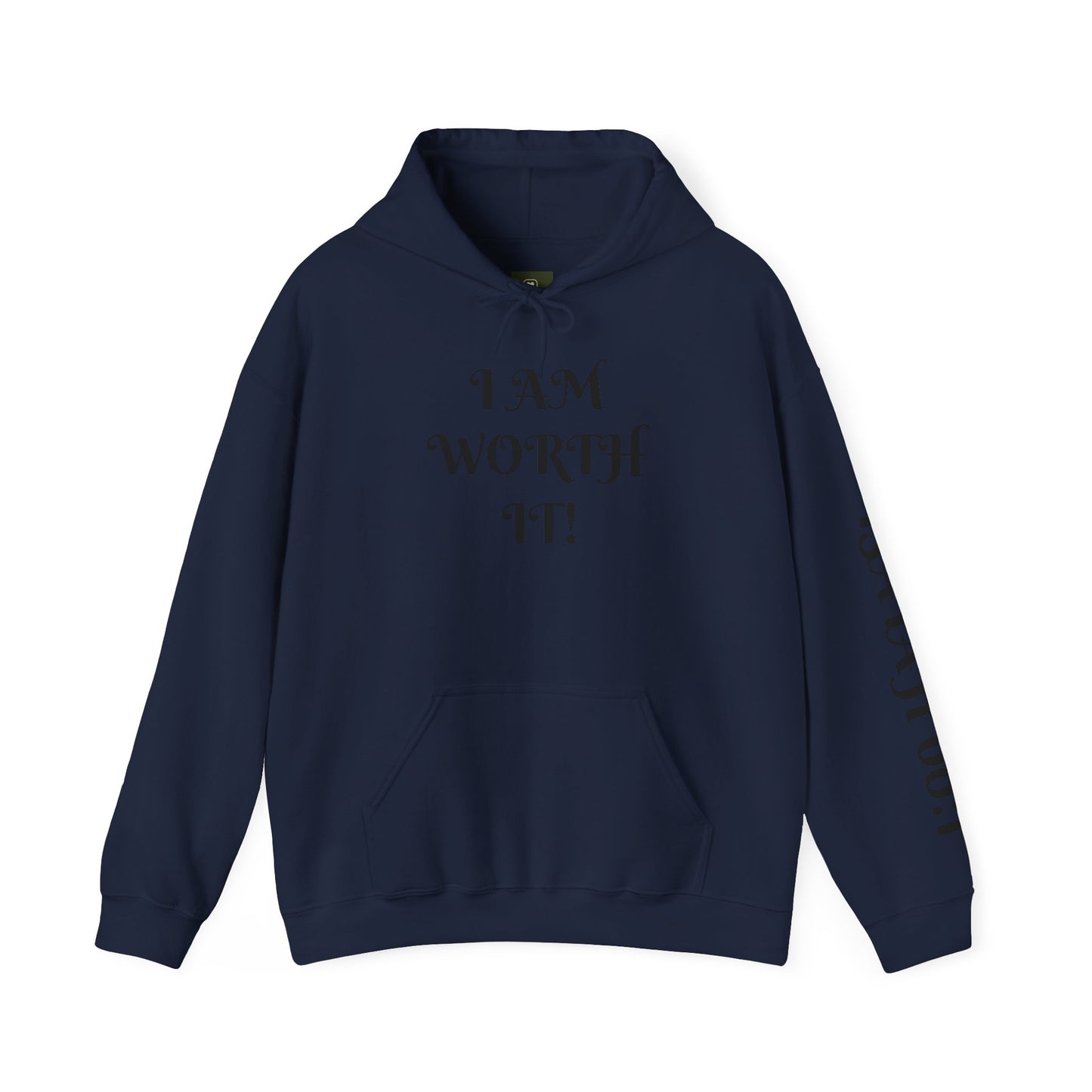 Empowering Hooded Sweatshirt for Self-Love, Unisex Casual Wear, Comfortable Gift for Friends, Motivational Clothing, Cozy Streetwear