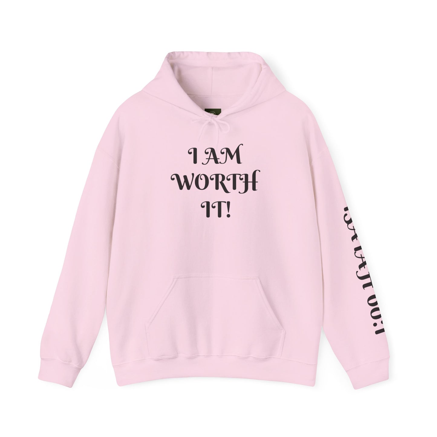 Empowering Hooded Sweatshirt for Self-Love, Unisex Casual Wear, Comfortable Gift for Friends, Motivational Clothing, Cozy Streetwear