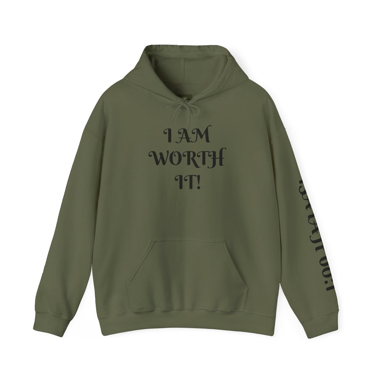 Empowering Hooded Sweatshirt for Self-Love, Unisex Casual Wear, Comfortable Gift for Friends, Motivational Clothing, Cozy Streetwear